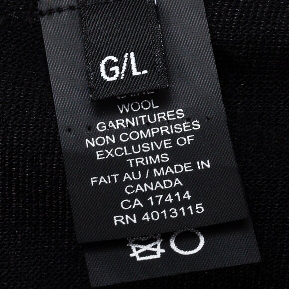 Marie Sainte Pierre Black Duster with Ruffle Edge Collar - Picture 9 of 10